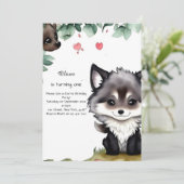 ウルフファースト誕生日招待状 招待状 (スタンド正面)