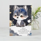 ウルフファースト誕生日招待状 招待状 (スタンド正面)