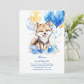 ウルフファースト誕生日招待状 招待状 (スタンド正面)