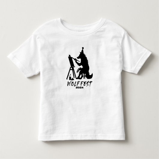 ウルフフェスト2024幼児ティーデザインフロント トドラーTシャツ (正面)