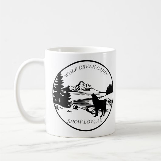 ウルフフォレストキャビンレンタルホームマウンテンズ コーヒーマグカップ (左)