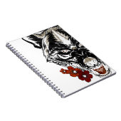 ウルフフラワータトゥーヴィンテージ模様 ノートブック (右側)