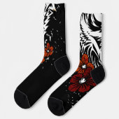 ウルフフラワータトヴィンテージ ソックス (左)