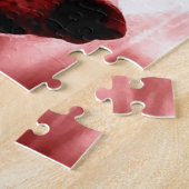 ウルフフルムーン&レッドナイト – 野生動物アート ジグソーパズル (側面)