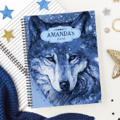 ウルフブルー天空の星社会的な不安 ノートブック