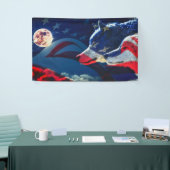 ウルフプライドオブカントリーアンドフラッグ 横断幕 (トレードショー)