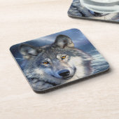 ウルフプラスチックコースターセット コースター (左側)