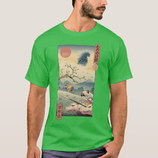 ウルフプリンセス浮世絵 Tシャツ