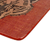 ウルフヘッドオンレッド カッティングボード (角)