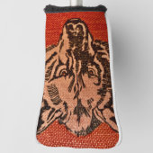 ウルフヘッドオンレッド ゴルフヘッドカバー (回転90)