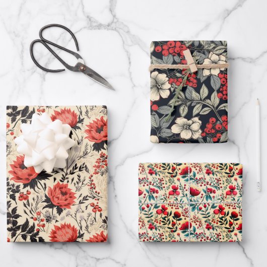 ウルフベリー ラッピングペーパーシート (正面)