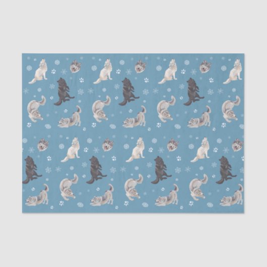 ウルフホリデーティッシュペーパー 薄葉紙 (正面)