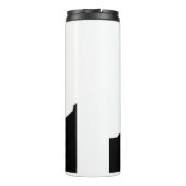 ウルフポップ・アートのアートユアネームカスタム白黒 タンブラー (裏面)