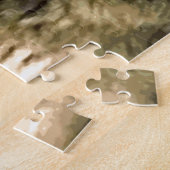 ウルフポートレート野生動物 ジグソーパズル (側面)