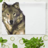 ウルフポートレート キッチンタオル (折り畳み)