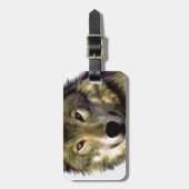 ウルフポートレート ラゲッジタグ (正面縦)