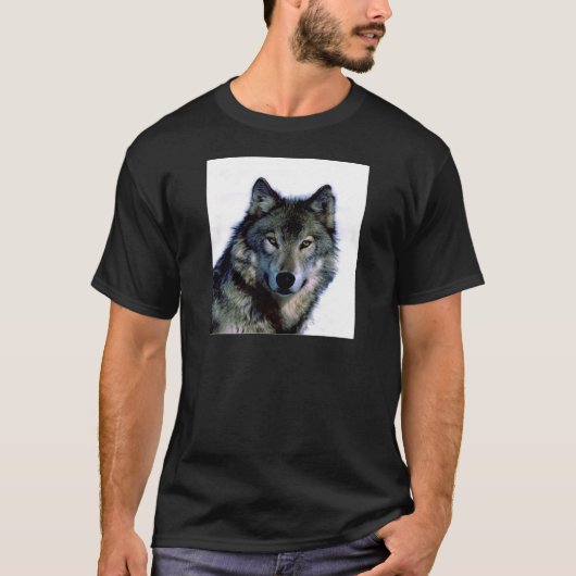 ウルフポートレート Tシャツ (正面)