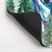 ウルフマウスパッド | カラフルオオカミ マウスパッド (コーナー)