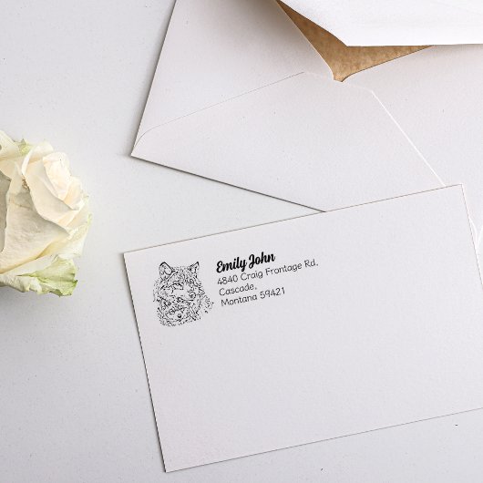 ウルフママ差出人住所 ラバースタンプ