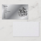 ウルフマン:ワールドワイルドなパパ名刺 コーリングカード (正面/裏面)