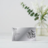 ウルフマン:ワールドワイルドなパパ名刺 コーリングカード (スタンド正面)