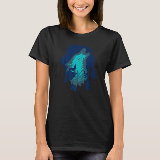 ウルフムーンハウリング Tシャツ (正面)