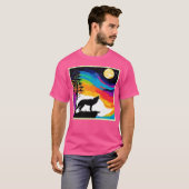 ウルフムーンハウルアート Tシャツ (正面フル)