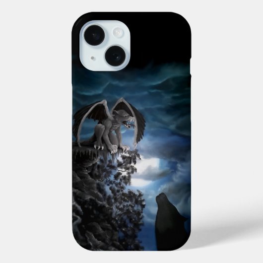 ウルフムーン – オオカミとゴーレム Case-Mate iPhoneケース (裏面)