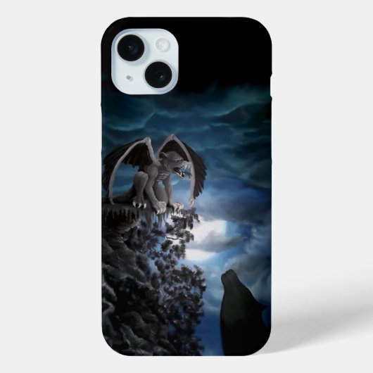 ウルフムーン – オオカミとゴーレム Case-Mate iPhoneケース (裏面)
