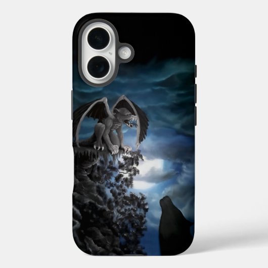 ウルフムーン – オオカミとゴーレム Case-Mate iPhoneケース (裏面)