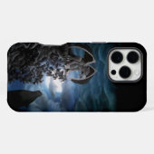 ウルフムーン - ゴーレムと狼 iPhoneケース (裏面横)