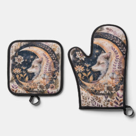 ウルフムーン 鍋つかみ&鍋敷きセット