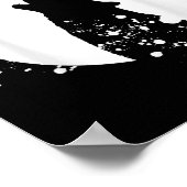 ウルフメンシルエット動物モチーフ環境 ポスター (角)