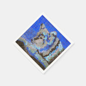 ウルフモザイク スタンダードカクテルナプキン (角)