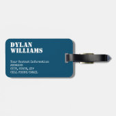 ウルフモダンサンライズ ラゲッジタグ (裏面横)