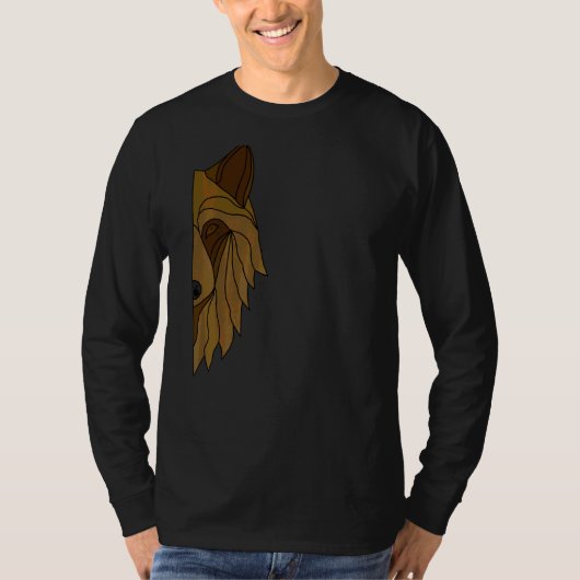 ウルフモチーフプレデター顔ウォルフス2 Tシャツ (正面)