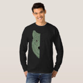 ウルフモチーフプレデター顔ウルフ Tシャツ (正面フル)