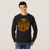 ウルフモチーフプレデター顔ウルフ Tシャツ (正面フル)
