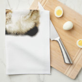 ウルフユニークやる気を起こさせる キッチンタオル (四つ折り)