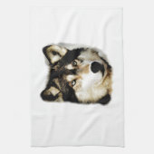 ウルフユニークやる気を起こさせる キッチンタオル (縦)