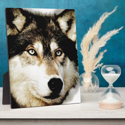 ウルフユニークやる気を起こさせる フォトプラーク (側面)