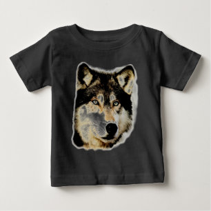 ウルフユニークやる気を起こさせる ベビーTシャツ