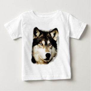 ウルフユニークやる気を起こさせる ベビーTシャツ