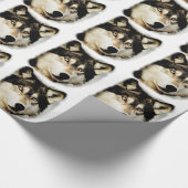 ウルフユニークやる気を起こさせる ラッピングペーパー (角)