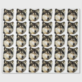 ウルフユニークやる気を起こさせる ラッピングペーパー (フラット)