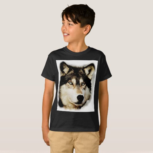 ウルフユニークやる気を起こさせる Tシャツ (正面フル)