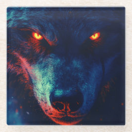 ウルフユニークコースター ガラスコースター