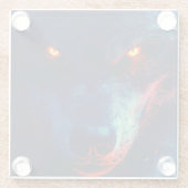 ウルフユニークコースター ガラスコースター (裏面)