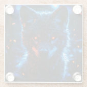 ウルフユニークコースター ガラスコースター (裏面)