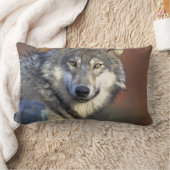 ウルフラバーズアート ランバークッション (ブランケット)